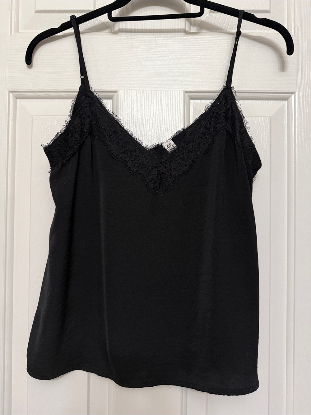 bp Black Lace Trim V-Neck Camisole